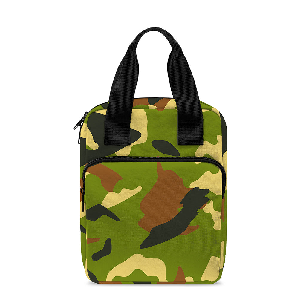 Military Camouflage Print Bible Tote Bag