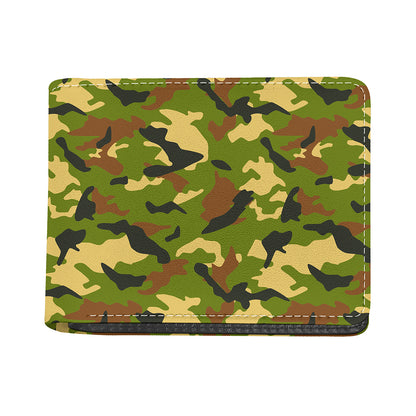 Military Camouflage Print Bifold Wallet