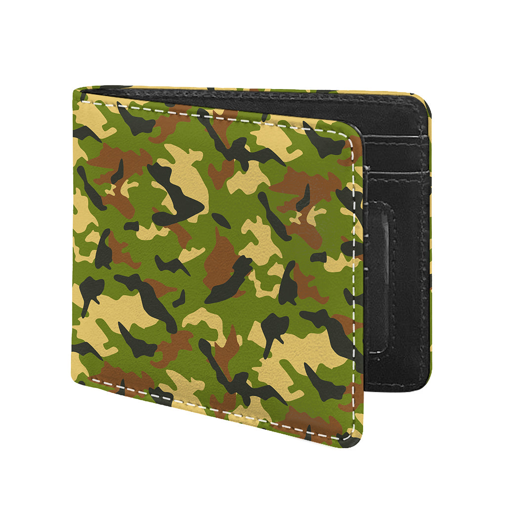 Military Camouflage Print Bifold Wallet