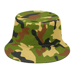 Military Camouflage Print Bucket Hat