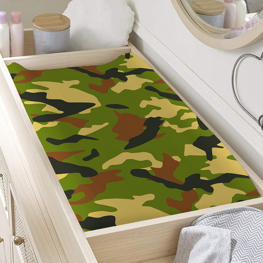 Military Camouflage Print Changing Pad Cover
