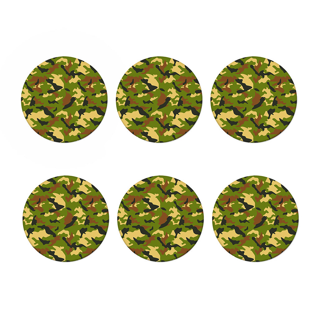 Military Camouflage Print Coaster Set