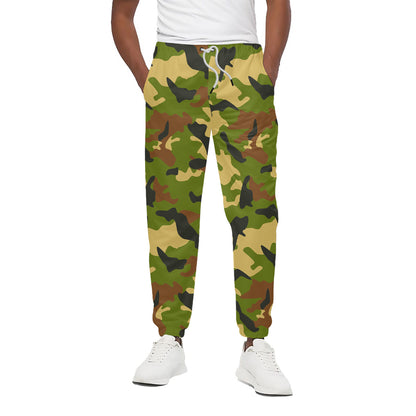 Military Camouflage Print Cotton Pants