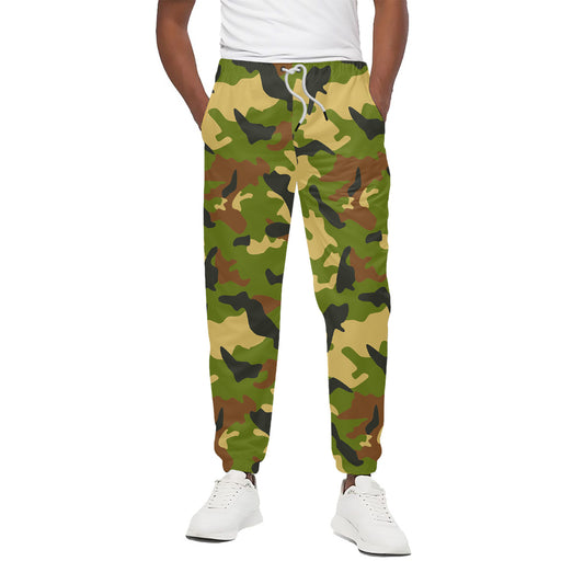 Military Camouflage Print Cotton Pants