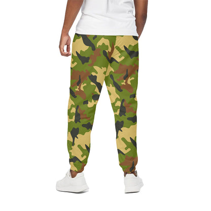 Military Camouflage Print Cotton Pants