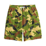 Military Camouflage Print Cotton Shorts