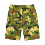 Military Camouflage Print Cotton Shorts