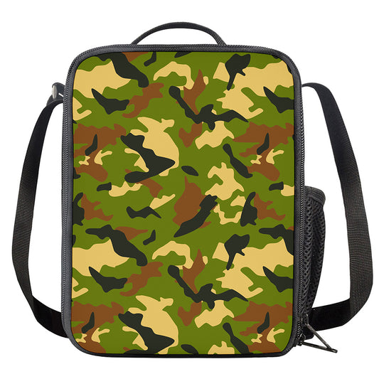 Military Camouflage Print Crossbody Lunch Bag