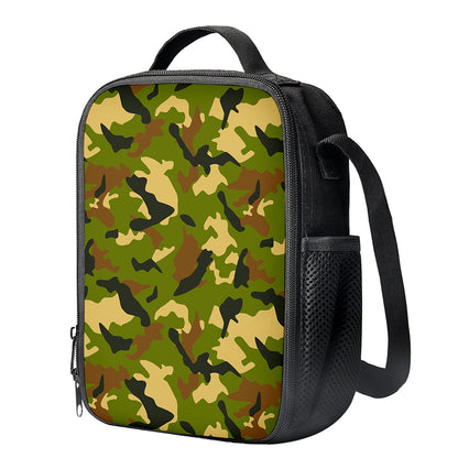 Military Camouflage Print Crossbody Lunch Bag
