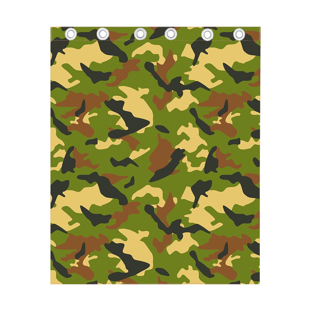 Military Camouflage Print Curtain