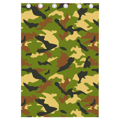 Military Camouflage Print Curtain