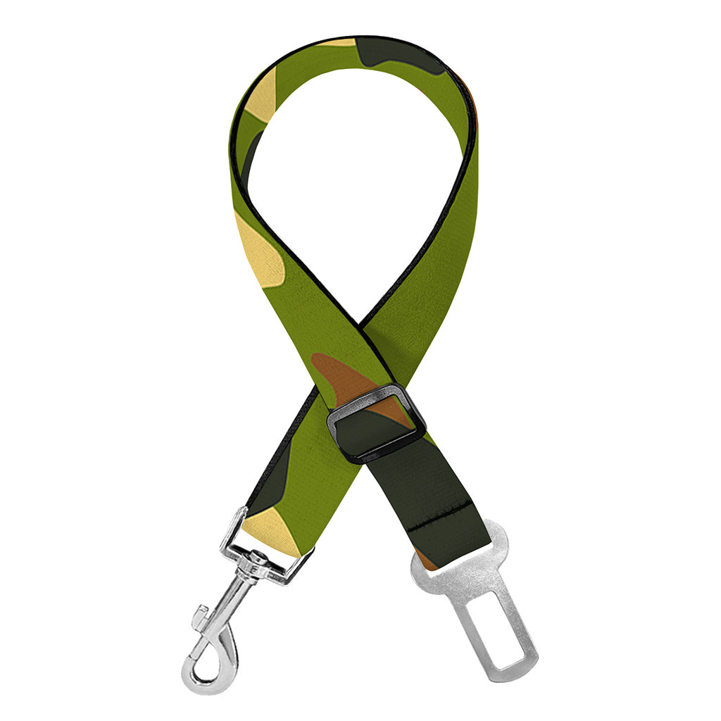 Military Camouflage Print Dog Seat Belt