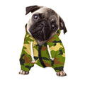 Military Camouflage Print Dog Zip Up Hoodie