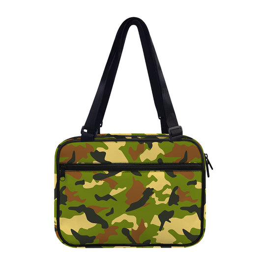 Military Camouflage Print Double Strap Bible Bag