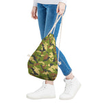 Military Camouflage Print Drawstring Bag