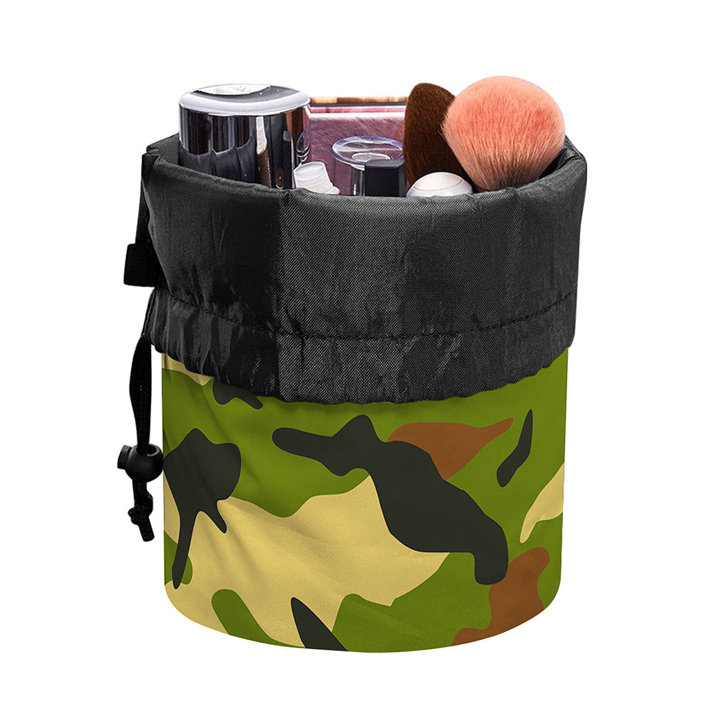 Military Camouflage Print Drawstring Makeup Bag