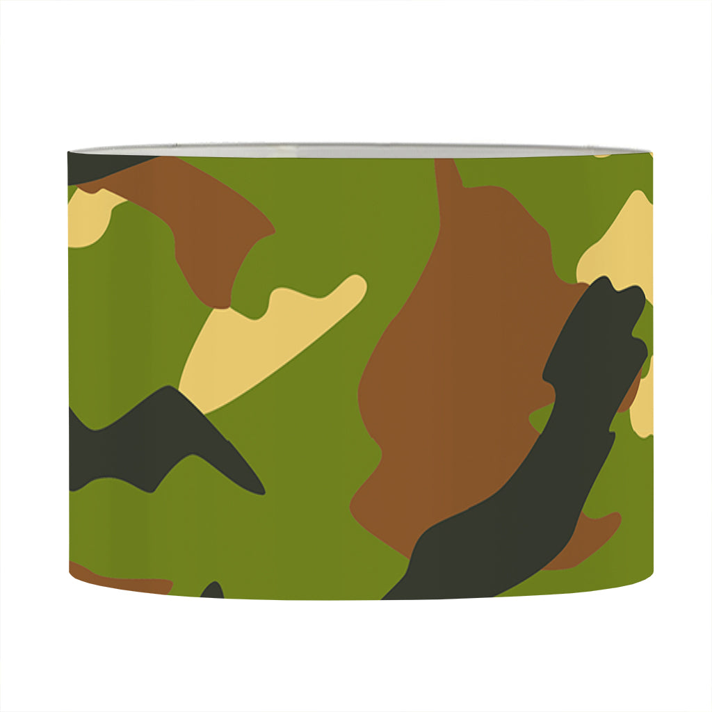 Military Camouflage Print Drum Lamp Shade