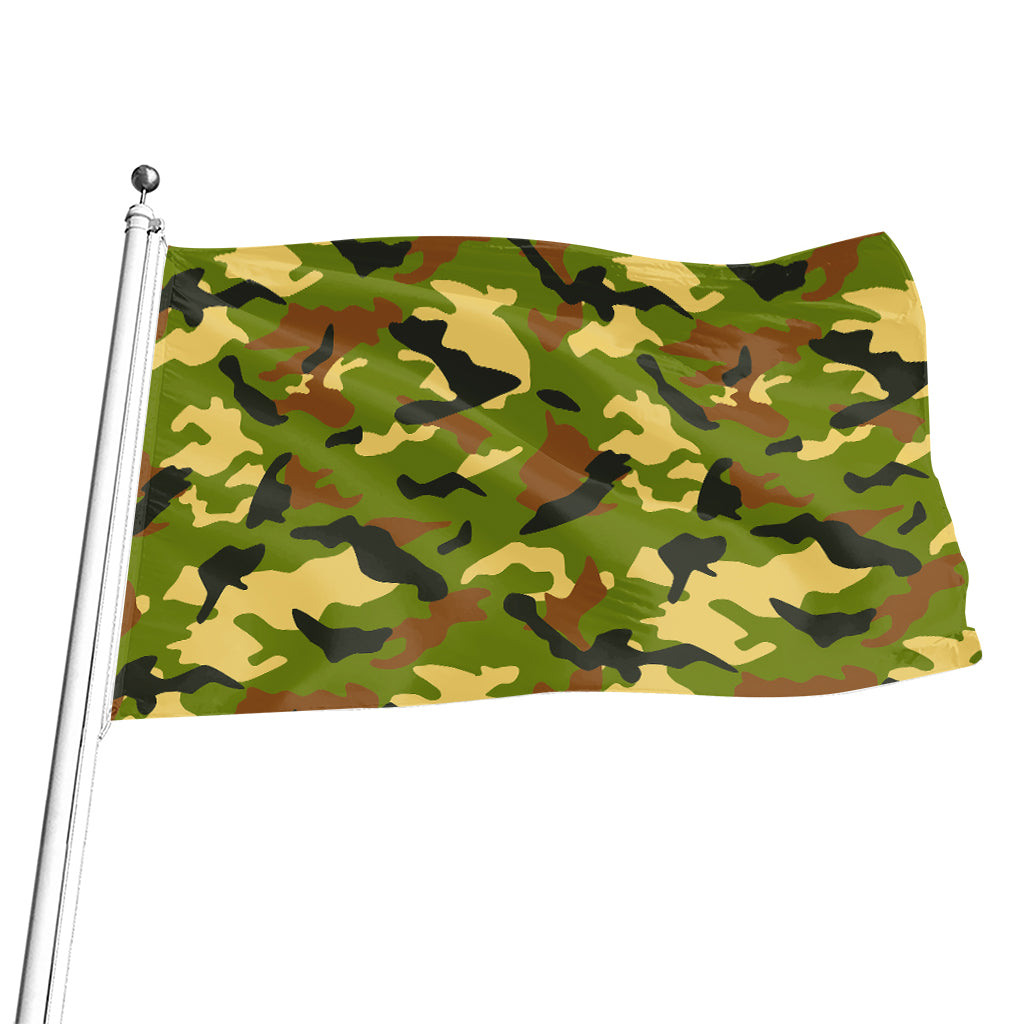 Military Camouflage Print Flag
