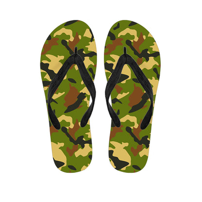 Military Camouflage Print Flip Flops