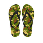 Military Camouflage Print Flip Flops