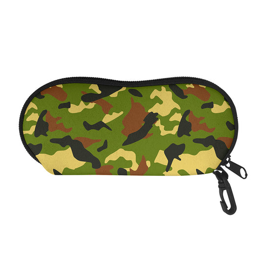 Military Camouflage Print Glasses Case