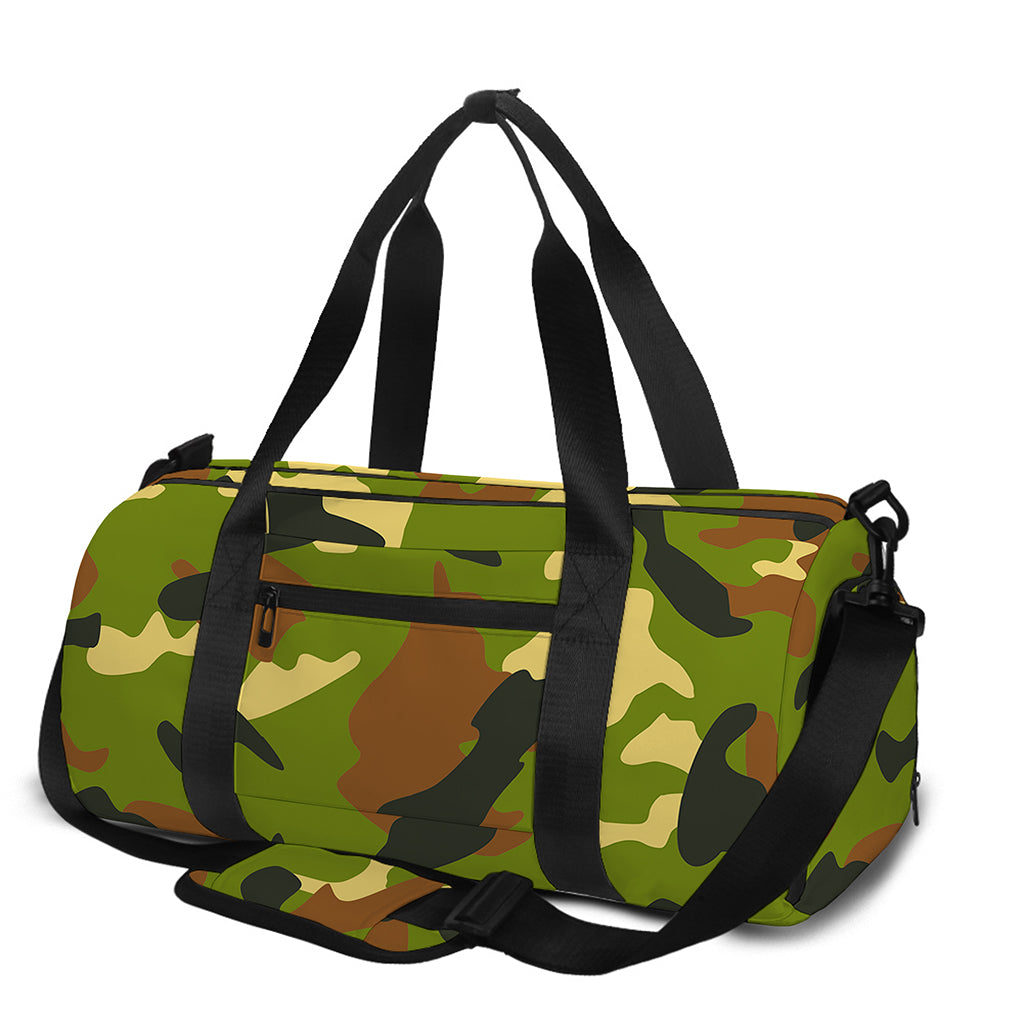 Military Camouflage Print Gym Bag