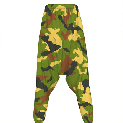 Military Camouflage Print Hammer Pants