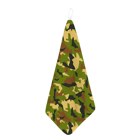 Military Camouflage Print Hand Towel