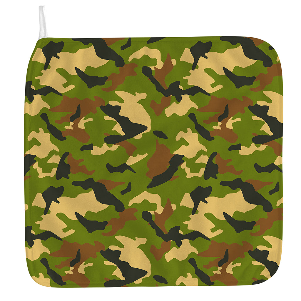 Military Camouflage Print Hand Towel