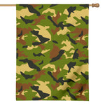 Military Camouflage Print House Flag