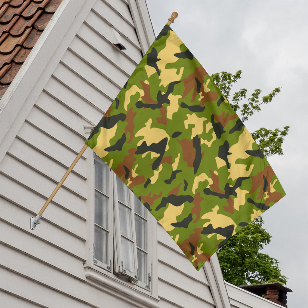 Military Camouflage Print House Flag