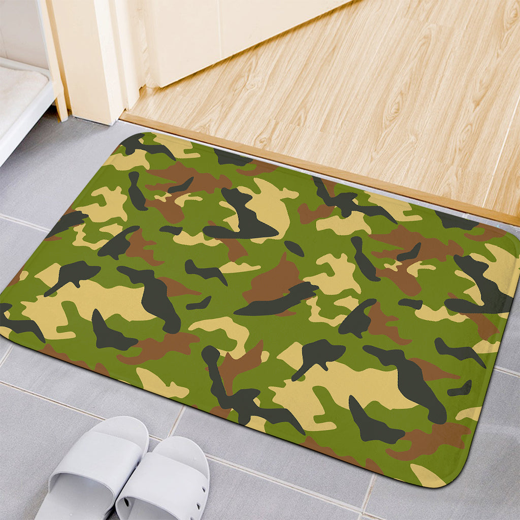 Military Camouflage Print Indoor Door Mat