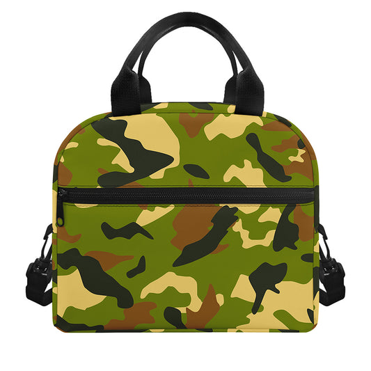 Military Camouflage Print Insulated Lunch Bag