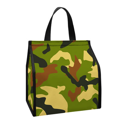 Military Camouflage Print Insulated Lunch Tote