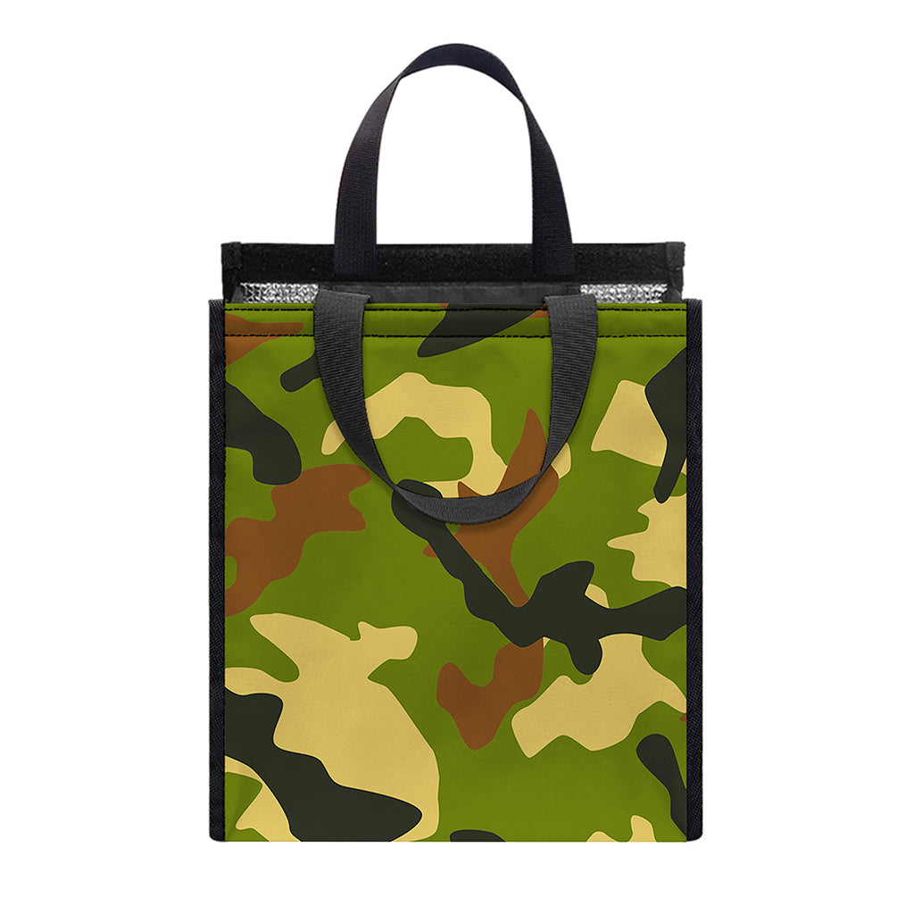 Military Camouflage Print Insulated Lunch Tote