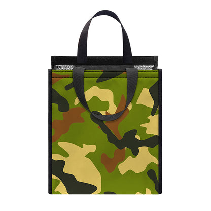 Military Camouflage Print Insulated Lunch Tote