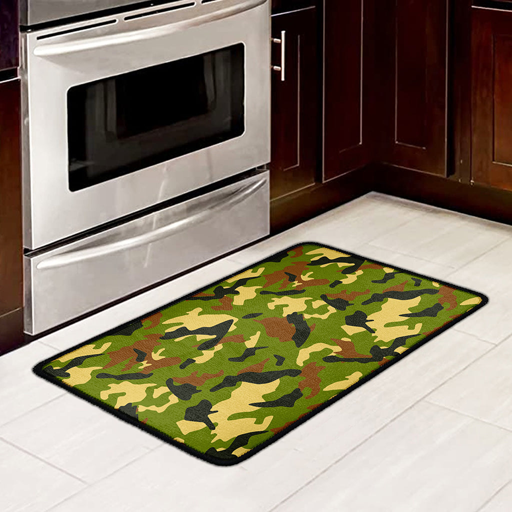 Military Camouflage Print Kitchen Mat