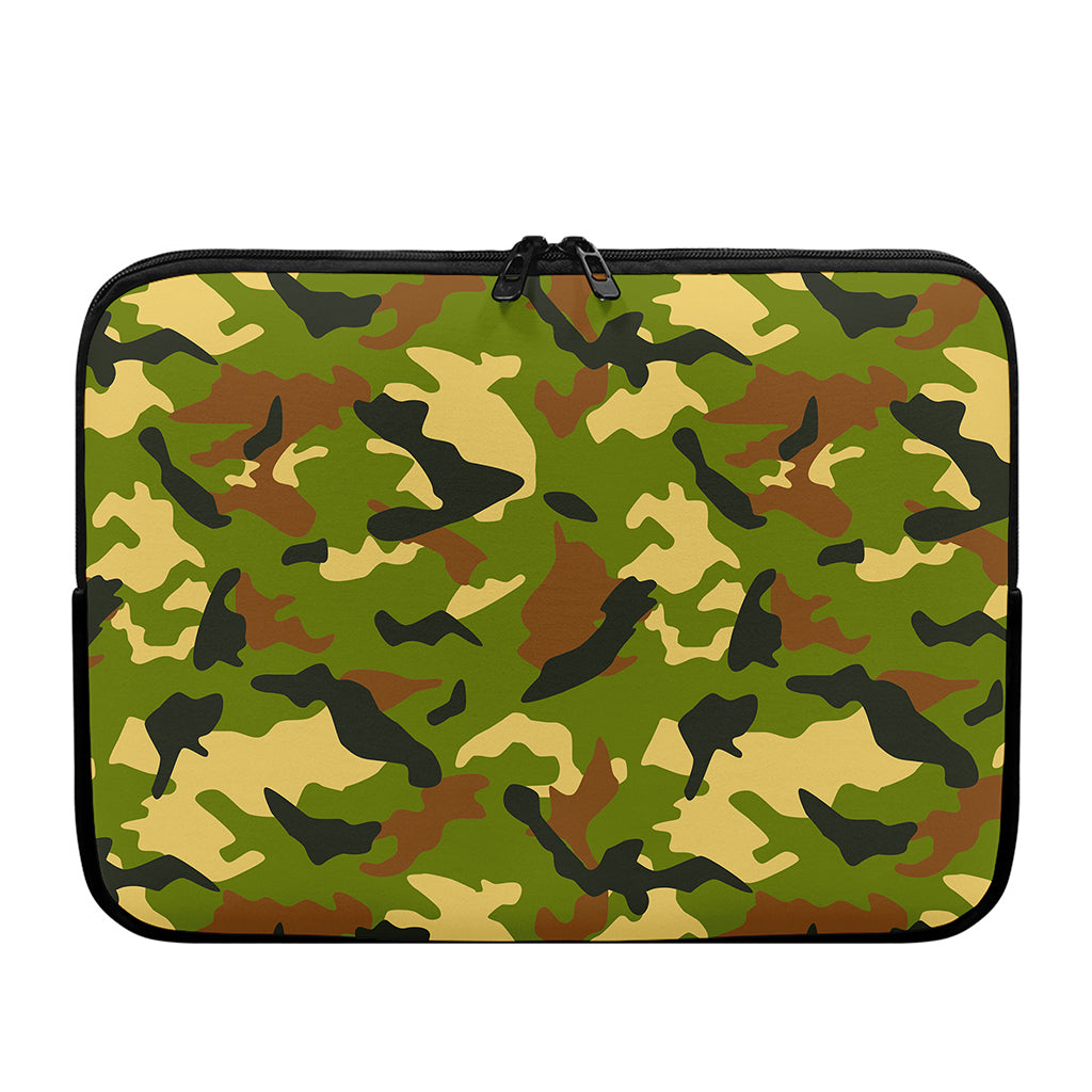Military Camouflage Print Laptop Sleeve