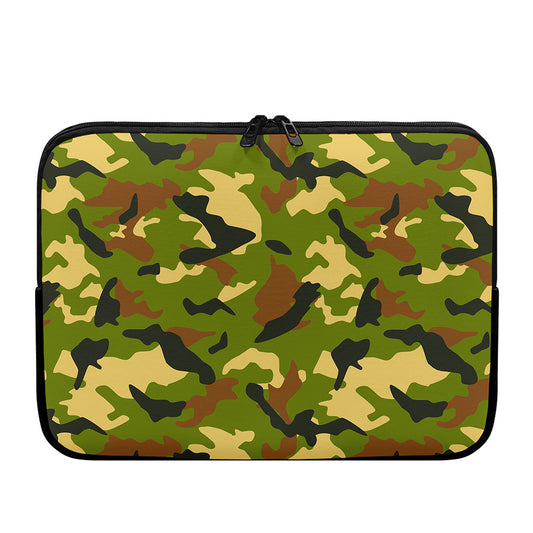 Military Camouflage Print Laptop Sleeve