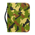 Military Camouflage Print Leather Bible Cover