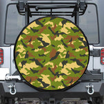 Military Camouflage Print Leather Spare Tire Cover