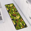 Military Camouflage Print Long Kitchen Mat