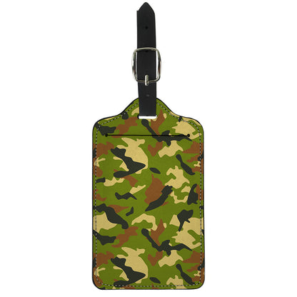 Military Camouflage Print Luggage Tag