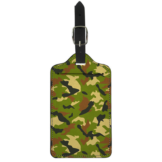 Military Camouflage Print Luggage Tag