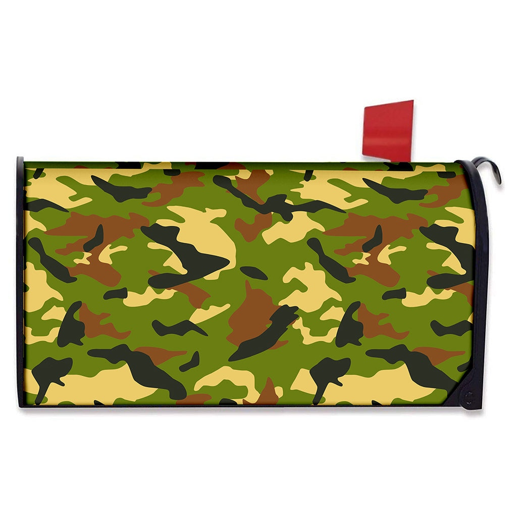 Military Camouflage Print Mailbox Cover
