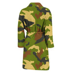Military Camouflage Print Men's Bathrobe