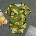 Military Camouflage Print Men's Bodysuit