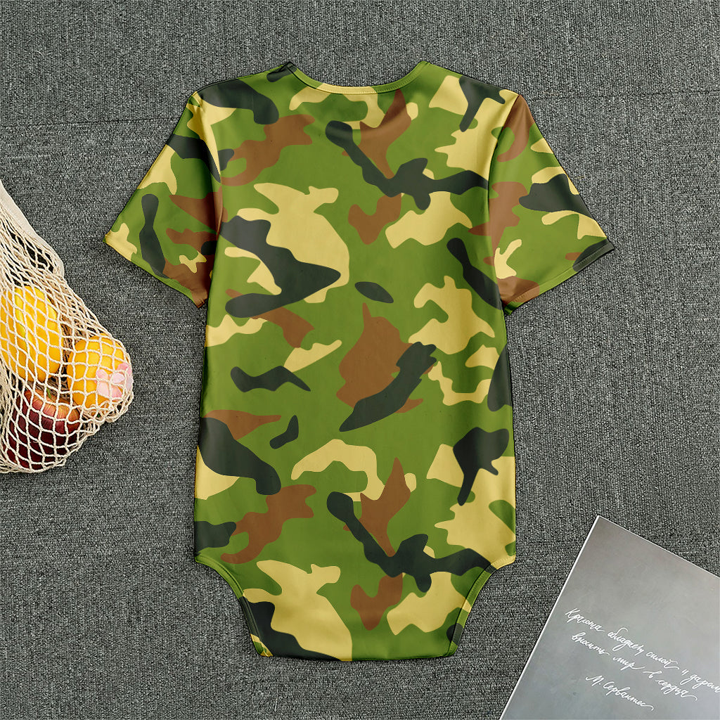 Military Camouflage Print Men's Bodysuit