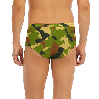 Military Camouflage Print Men's Briefs