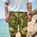 Military Camouflage Print Men's Cargo Shorts